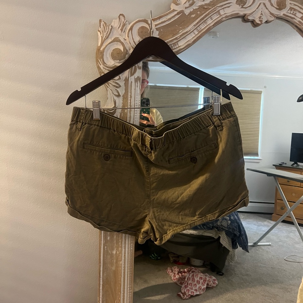 Olive Green Women's Shorts